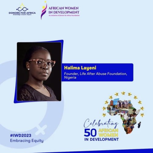 Halima Layeni Emerges Winner Of Donors For Africa Women In Development Award